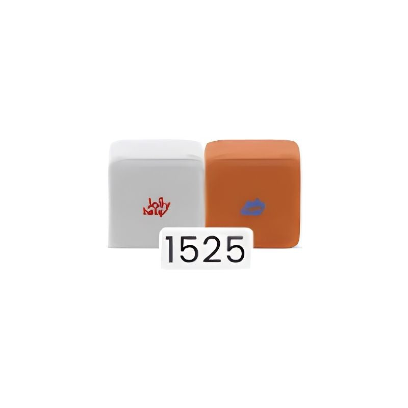 JollyHeap Mini magnetic block set colour combination in light orange and orange for toddler creative building play