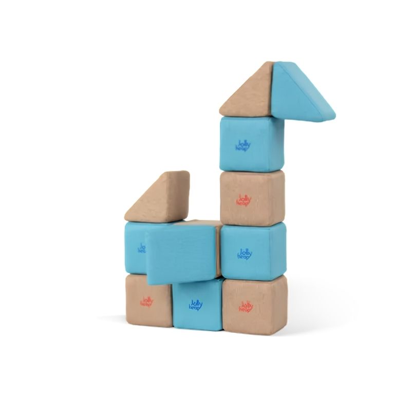 JollyHeap Pixi magnetic building blocks arranged into a swan shaped animal build