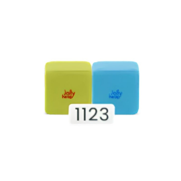 JollyHeap Pixi magnetic building blocks for toddlers shown in the teal and sky blue colour combination, one of 36 available colour options