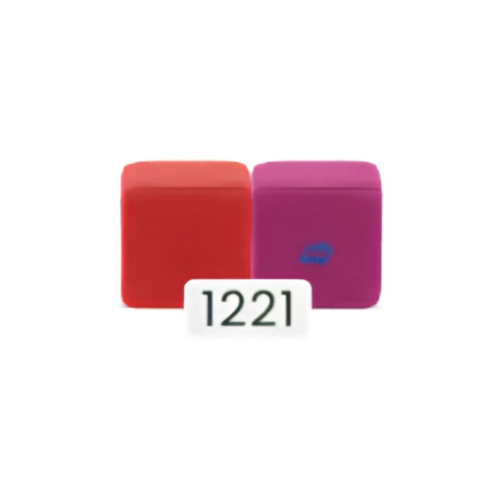 JollyHeap Pixi magnetic building blocks for toddlers shown in the red and magenta colour combination, one of 36 available colour options