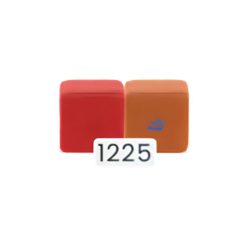 JollyHeap Pixi magnetic building blocks for toddlers shown in the red and orange colour combination, one of 36 available colour options