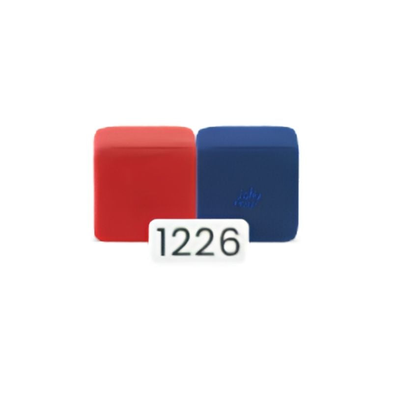 JollyHeap Pixi magnetic building blocks for toddlers shown in the red and blue colour combination, one of 36 available colour options