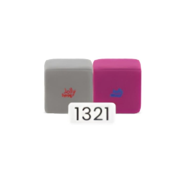 JollyHeap Pixi magnetic building blocks for toddlers shown in the grey and magenta colour combination, one of 36 available colour options