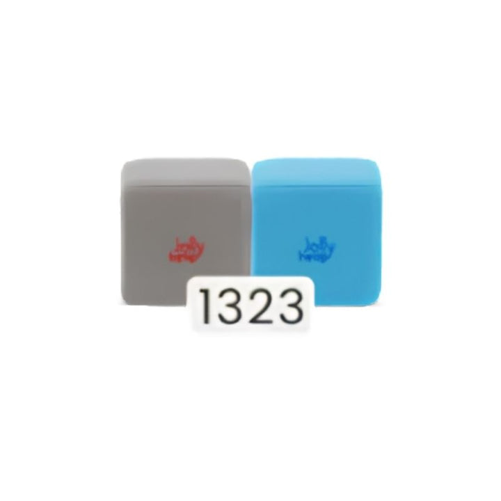 JollyHeap Pixi magnetic building blocks for toddlers shown in the grey and sky blue colour combination, one of 36 available colour options