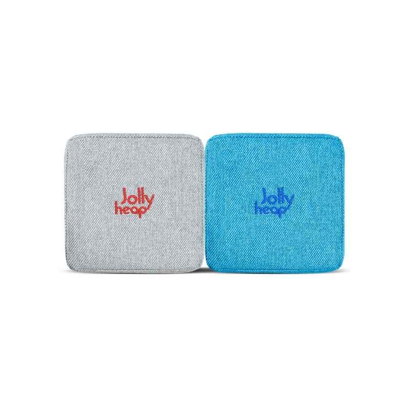 JollyHeap Pixi magnetic building blocks for toddlers shown in the white and sky blue colour combination, one of 36 available colour options
