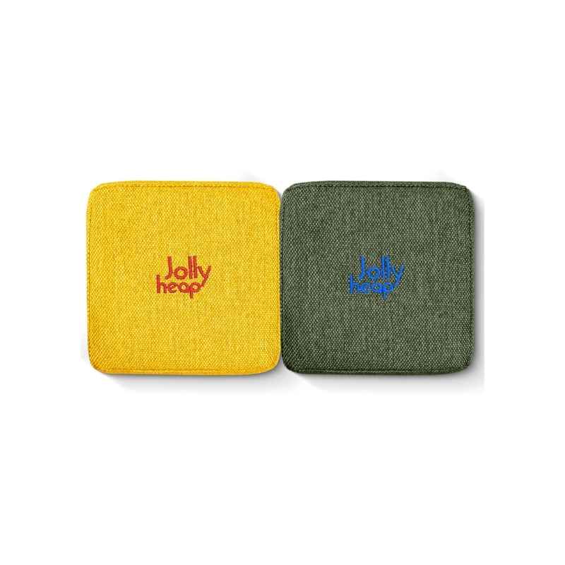 JollyHeap Pixi magnetic building blocks for toddlers shown in the yellow and green colour combination, one of 36 available colour options
