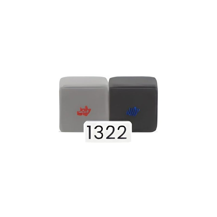 JollyHeap magnetic foam block colourway 1322 in grey and dark grey for the Party set