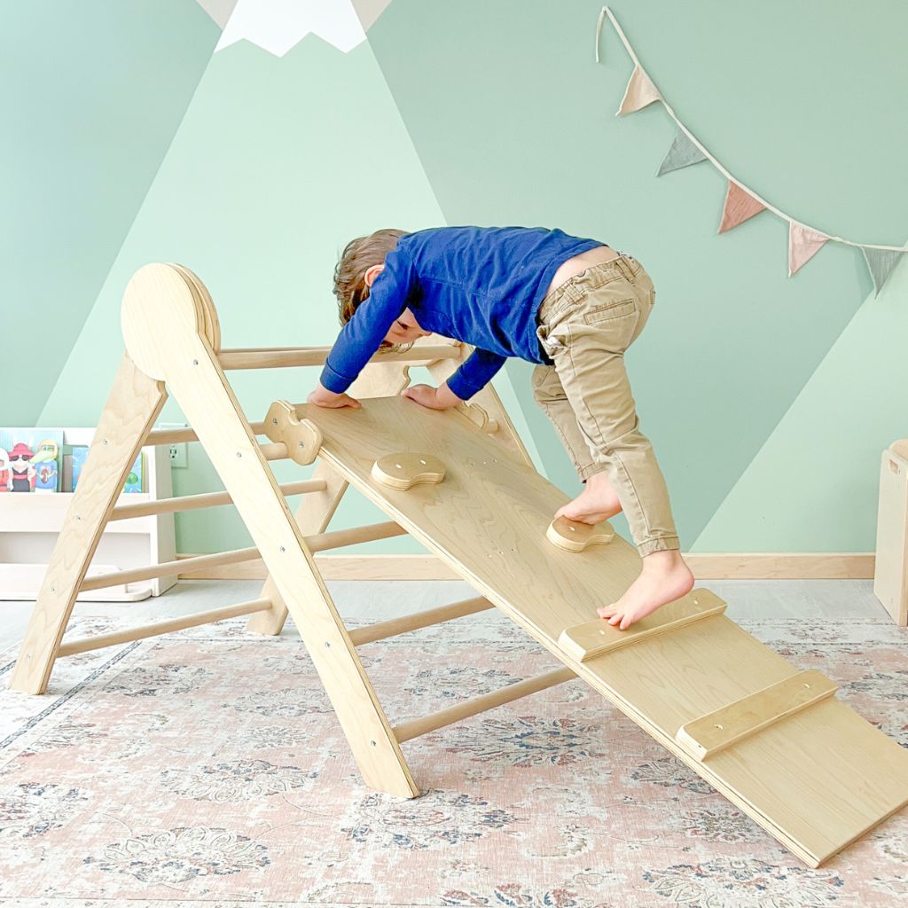 Sapiens Child - CRANBERRY CLIMBER - Montessori Wooden Triangle