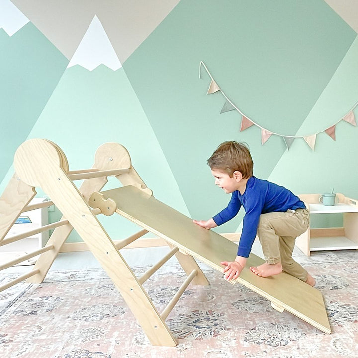 Sapiens Child - CRANBERRY CLIMBER - Montessori Wooden Triangle