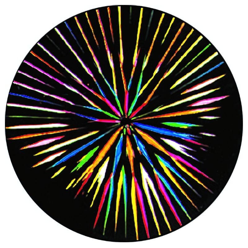 OPTIKinetics 50mm Cassette Effect Wheel No. 11 displaying its screen-printed colour design for calming animated projection in sensory and therapy environments