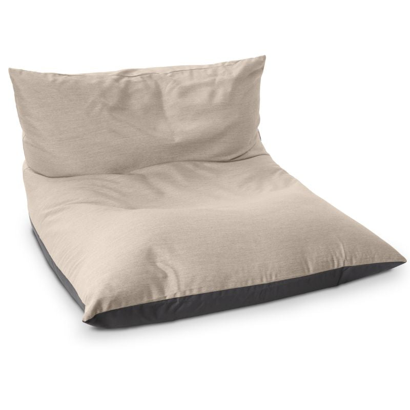 Jaxx Finster outdoor bean bag chair in Flax Sunbrella fabric