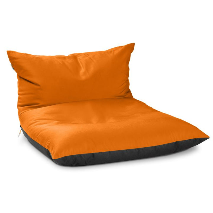 Jaxx Finster outdoor bean bag chair in mandarin Sunbrella fabric