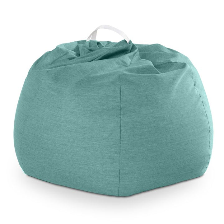 Jaxx Kiss outdoor bean bag chair in Breeze on a white studio background