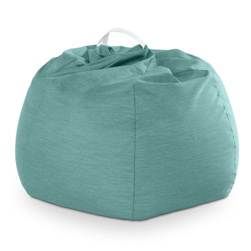Jaxx Kiss outdoor bean bag chair in Breeze on a white studio background