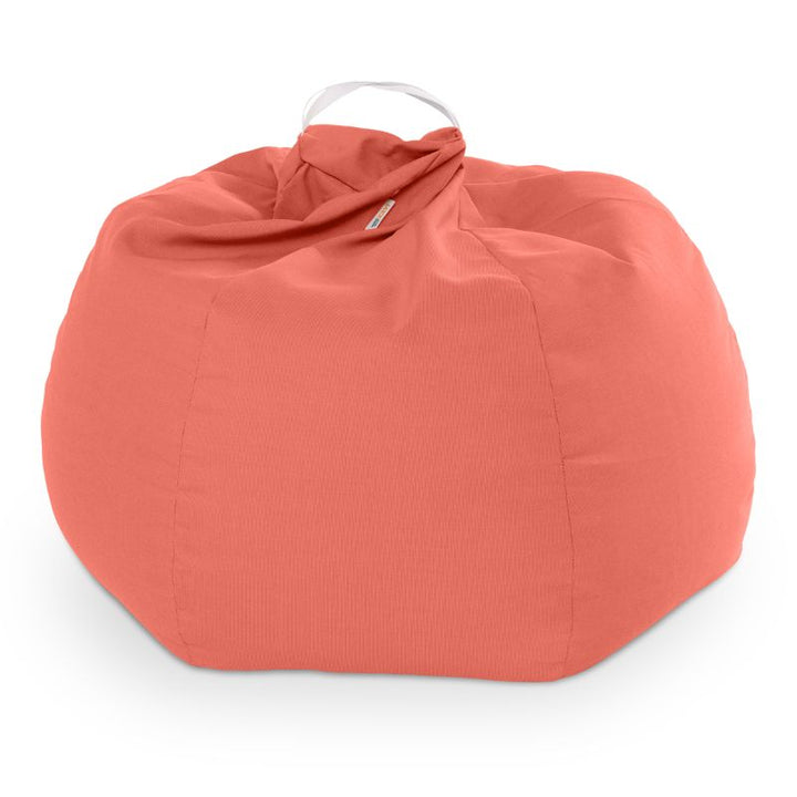 Jaxx Kiss outdoor bean bag chair in Flamingo on a white studio background