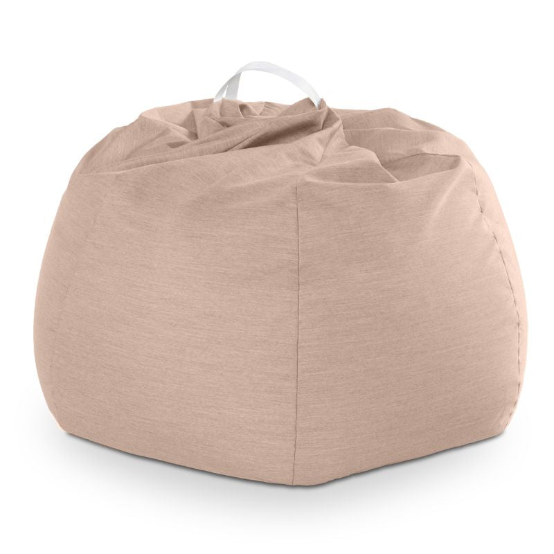 Jaxx Kiss outdoor bean bag chair in Petal on a white studio background