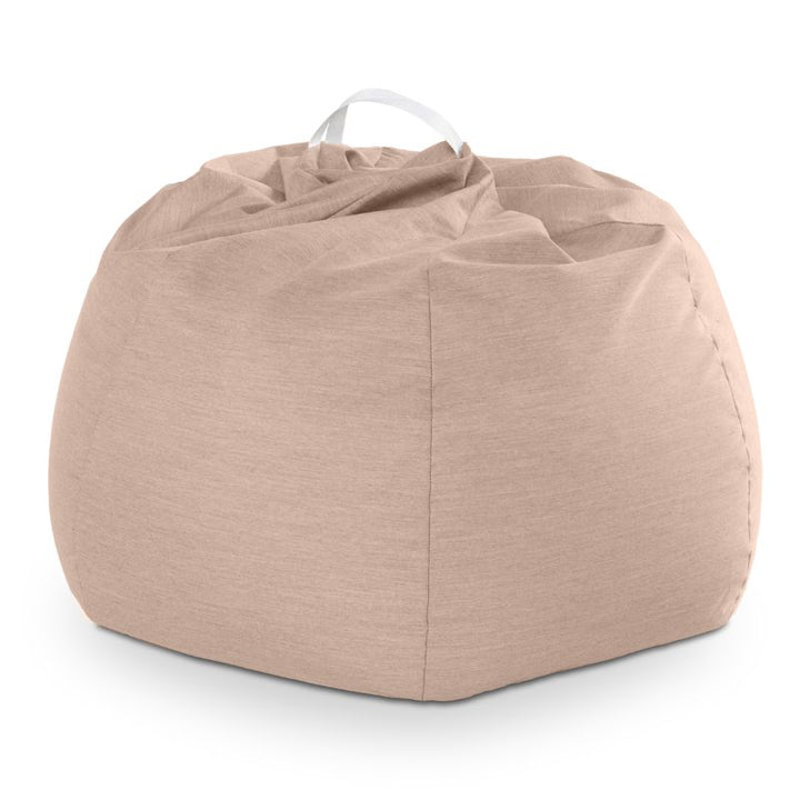 Jaxx Kiss outdoor bean bag chair in Petal on a white studio background