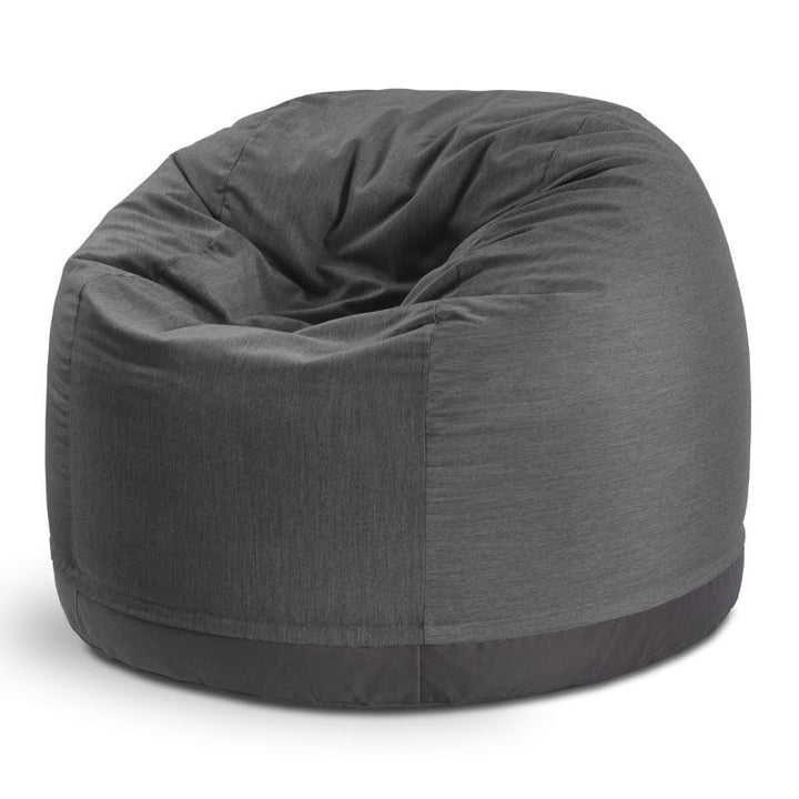Jaxx Palmetto outdoor bean bag chair in Charcoal Sunbrella fabric