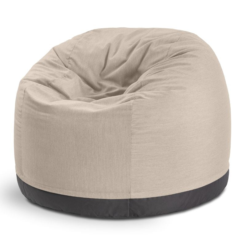 Jaxx Palmetto weatherproof bean bag chair in Flax Sunbrella fabric