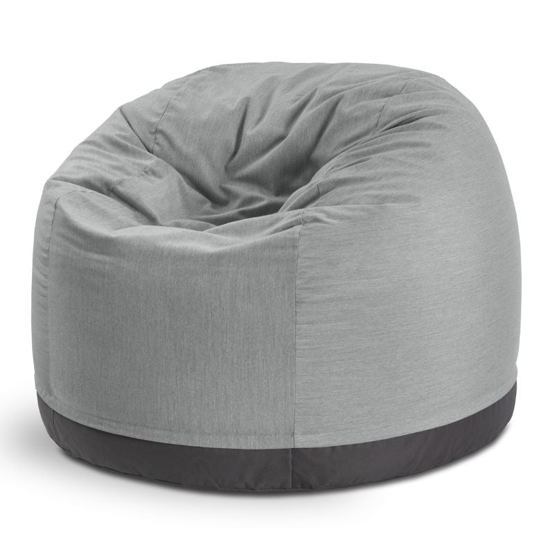 Jaxx Palmetto outdoor bean bag chair in Granite Sunbrella fabric