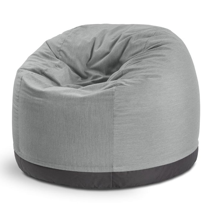 Jaxx Palmetto outdoor bean bag chair in Granite Sunbrella fabric