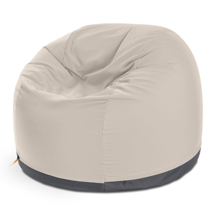 Jaxx Palmetto outdoor bean bag chair in Pearl Sunbrella fabric