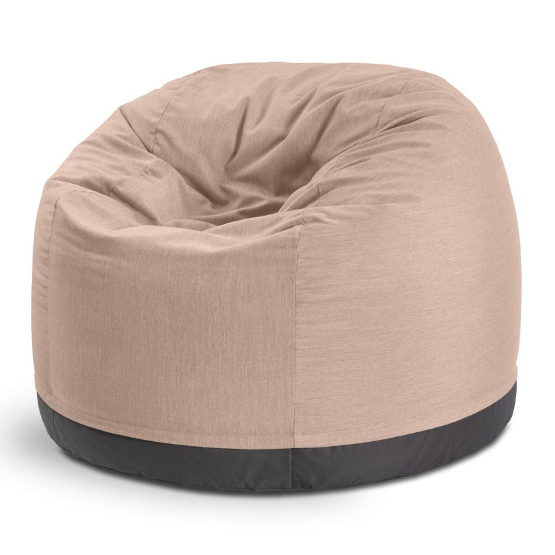 Jaxx Palmetto outdoor bean bag chair in Petal Sunbrella fabric