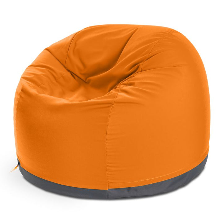 Jaxx Palmetto outdoor bean bag chair in Tangerine Sunbrella fabric