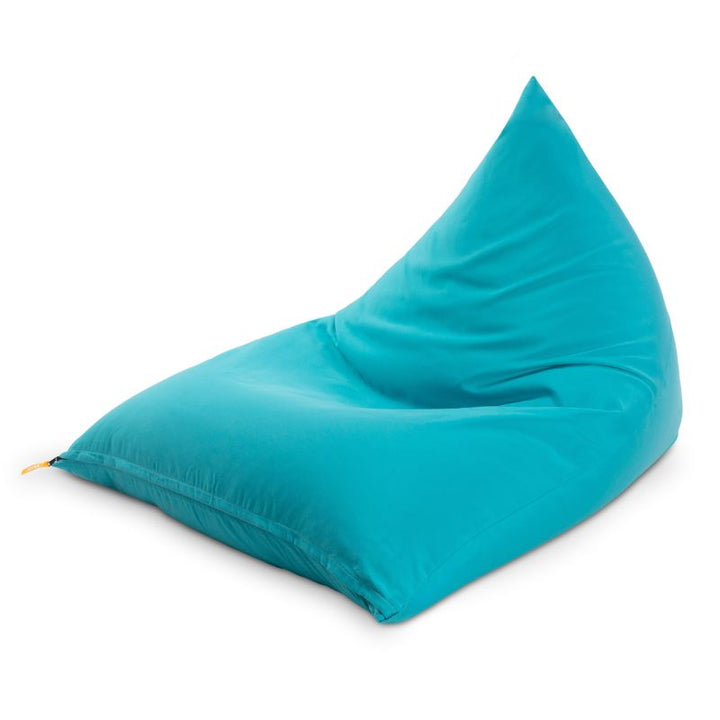 Jaxx Twist outdoor bean bag chair in Light Blue, a low-slung patio bean bag chair for decks and pool areas