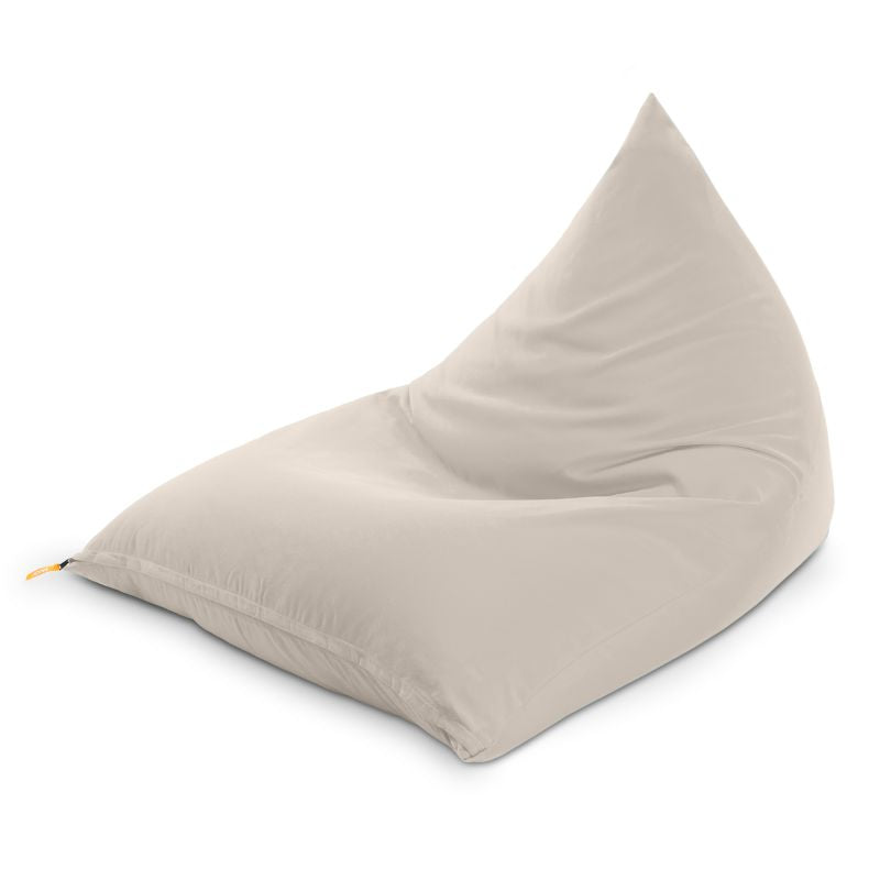 Jaxx Twist outdoor bean bag chair in White, a clean-lined patio bean bag chair for indoor and outdoor spaces