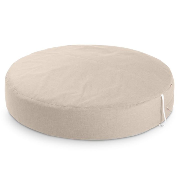 Jaxx Cocoon Outdoor bean bag in Flax outdoor fabric, a weatherproof outdoor bean bag chair for families