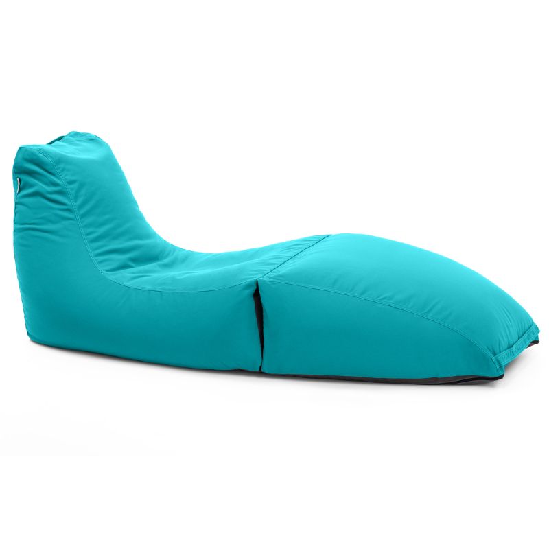 Jaxx Prado outdoor bean bag lounger shown in Lagoon Blue for poolside seating