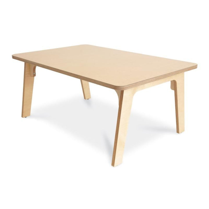 Whitney Brothers Whitney Plus Rectangle Table at 20 inches with a scratch-resistant maple top, a sturdy preschool rectangle table for classrooms and homes