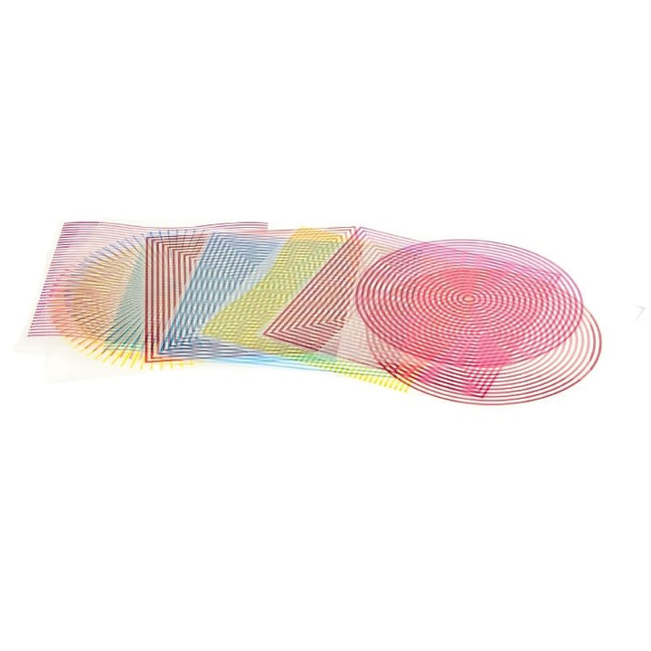 Counting and sorting shapes from the ROYLCO Light Cube Sensory Exploration Kit placed on the illuminated LED cube surface, supporting early mathematics and sensory exploration