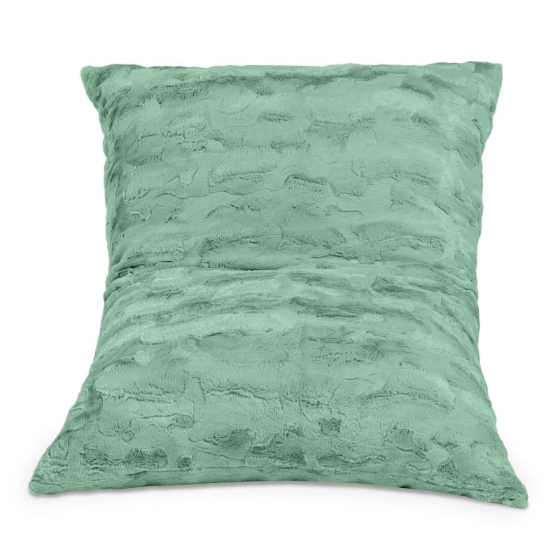 CrashPuff by Raven-Symoné kids faux fur floor lounger cover in the Spearmint colourway