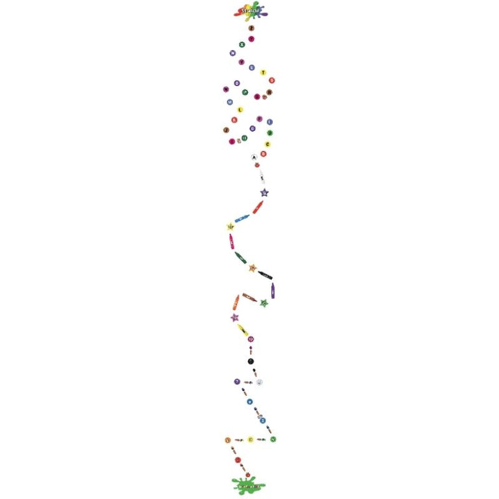 Sensory Paths Colour Your World Full Path English language layout showing all three sections with ABC, numbers and colour stations of this Canadian-made sensory movement path
