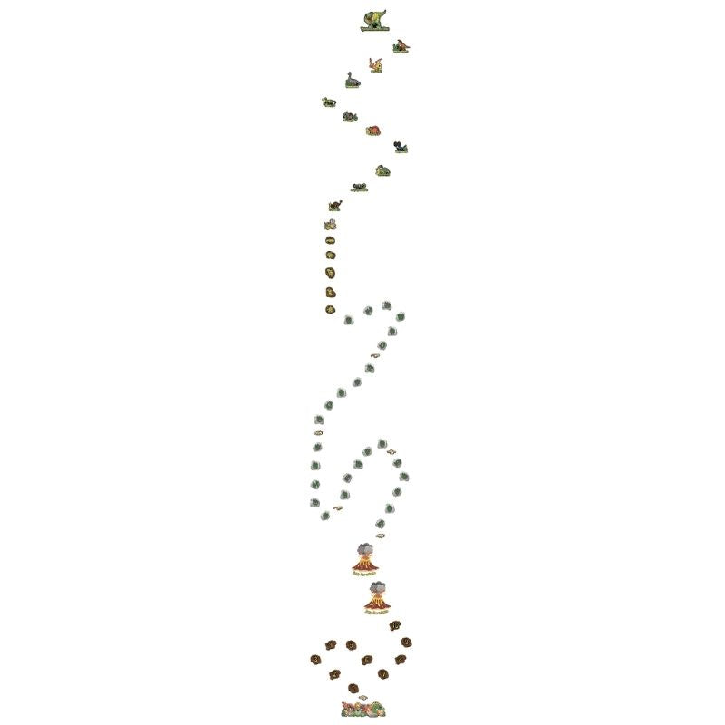 Sensory Paths Dino Adventure Full Path French language layout showing the bilingual Canadian dinosaur-themed sensory movement path for French immersion and bilingual schools