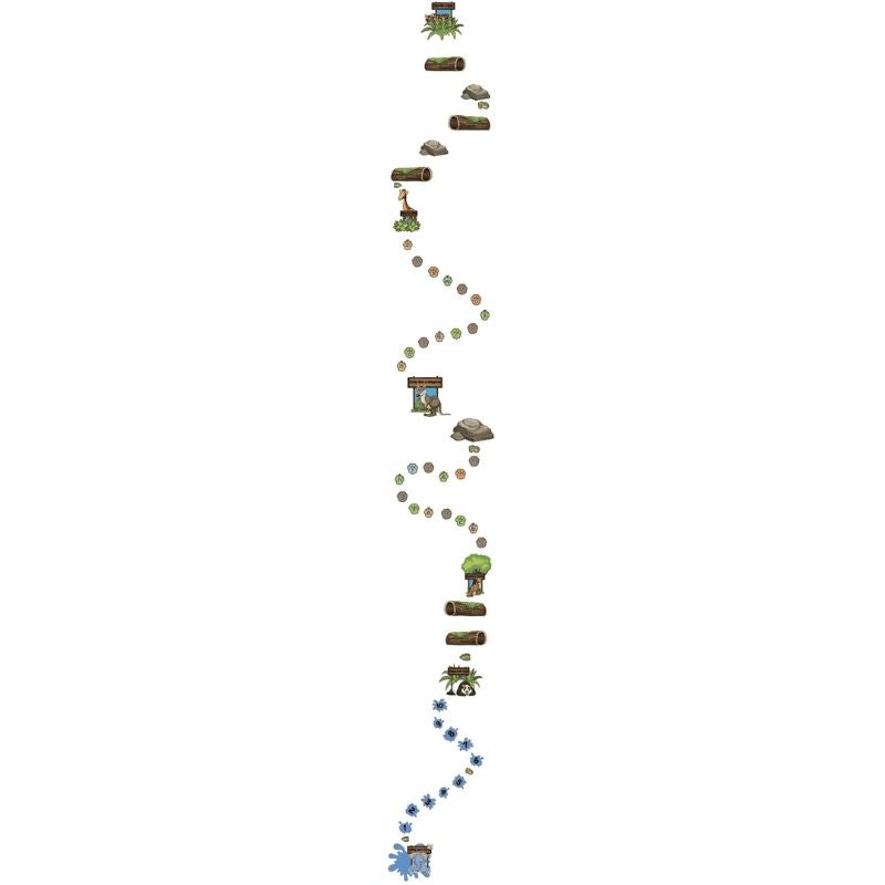Sensory Paths Jungle Safari Full Path French language layout showing the bilingual Canadian jungle safari animal movement path for French immersion and bilingual schools