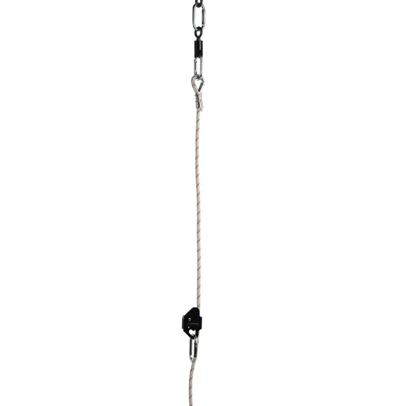 Southpaw Suspension & Height Adjustment Kit with safety snap, rotational device, eye splice therapy rope and height adjuster, sensory swing hardware for therapy rooms