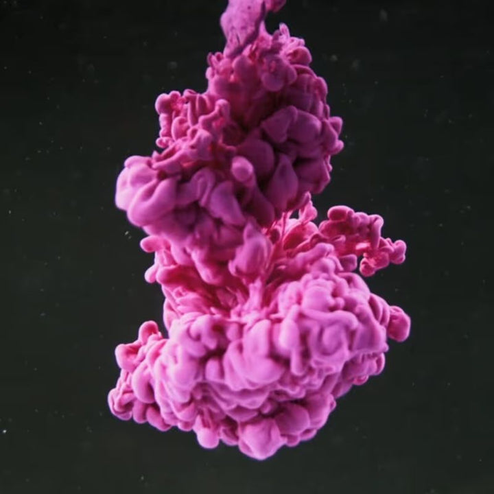 Pink cloud themed video still from the TFH ChromaTheme sensory video system library