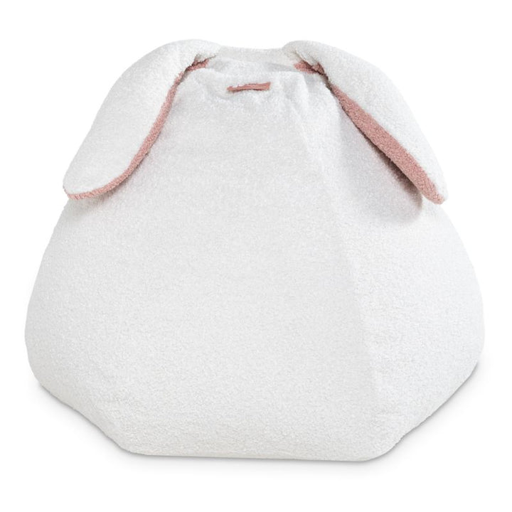 Raven-Symoné HopSeat sherpa bean bag chair in cloud, a cozy sensory bean bag chair with deep-pressure comfort