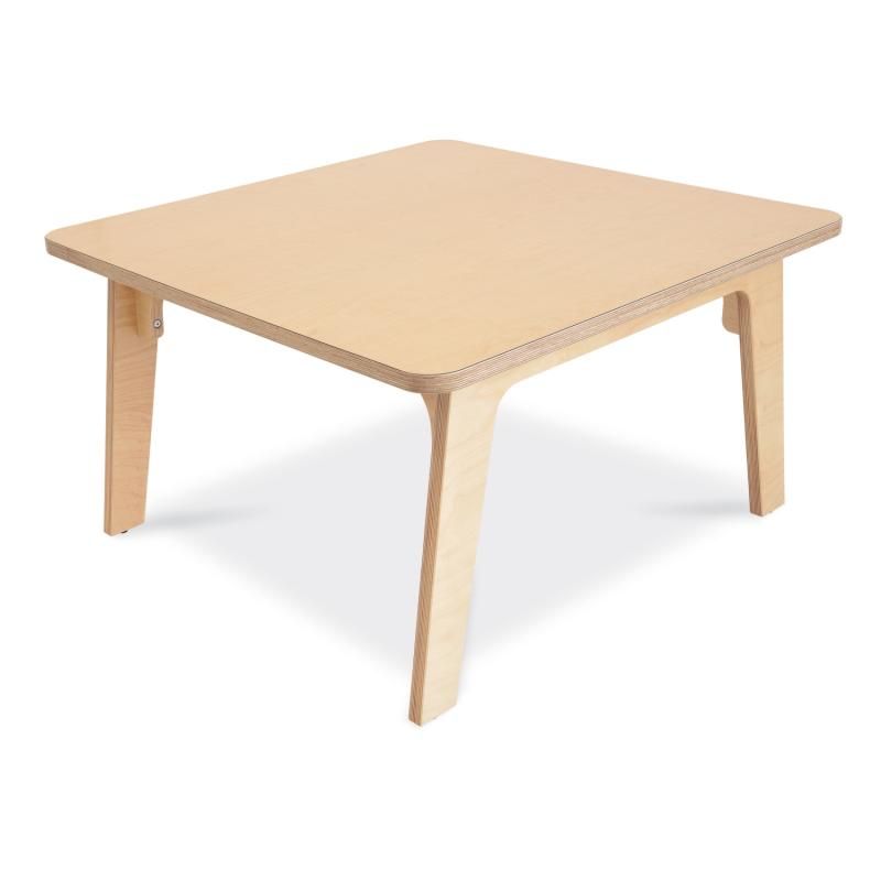 Whitney Brothers Whitney Plus Square Activity Table 20H, a sturdy kids table built from birch plywood with a natural UV finish