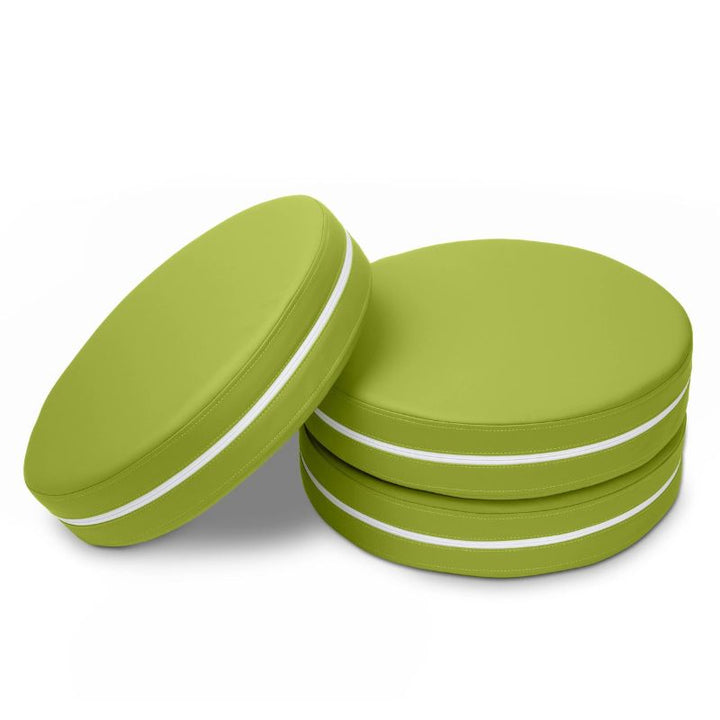 Jaxx Kirkwood stacking floor cushions in green, a set of three flexible seating circles for classrooms
