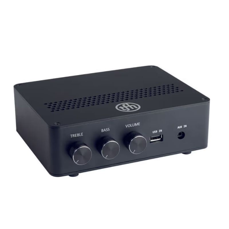 TFH Bluetooth amplifier included with the Vibroacoustic Square Podium Bench for sensory room sound and vibration