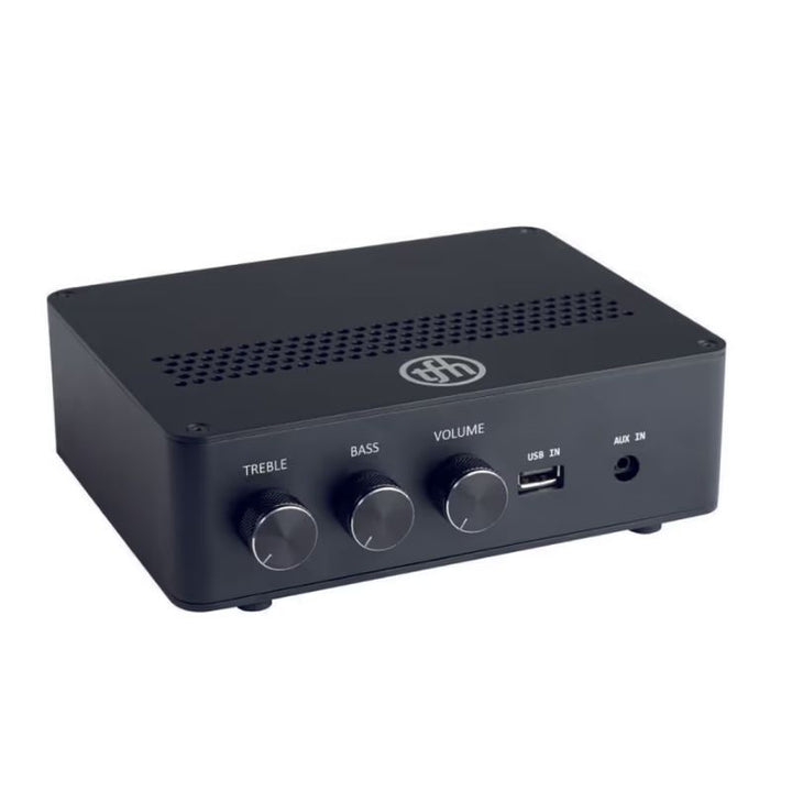 TFH Bluetooth amplifier included with the Vibroacoustic Square Podium Bench for sensory room sound and vibration