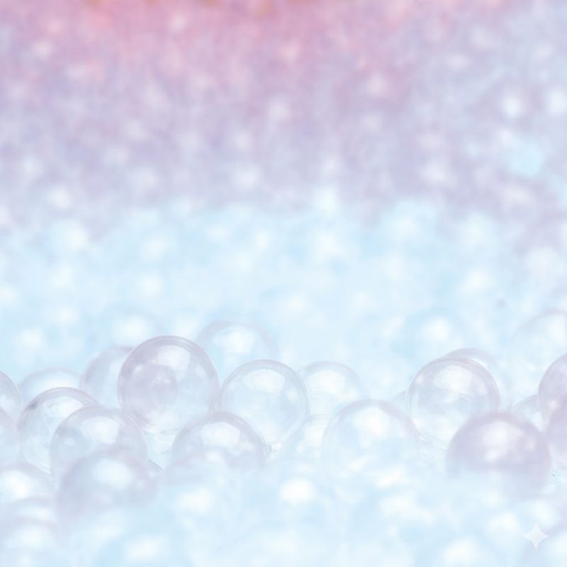 TFH 1000 clear ball pool balls in transparent hollow plastic, 70mm BPA-free sensory ball pit refill designed for LED and illuminated ball pools