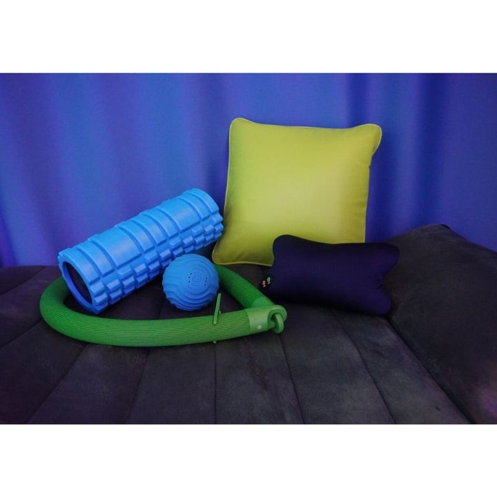 TFH Complete Calming Vibration Kit full portrait view showing vibrating sensory tools for tactile regulation, deep pressure, and proprioceptive input