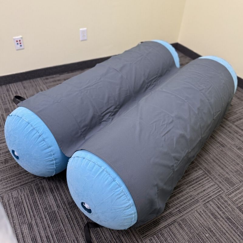 TFH Mega Squish Squash Tubes pair of inflatable Dutch Velvet rollers for body-weight deep pressure proprioceptive sensory input