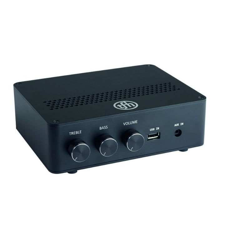 TFH Vibroacoustic Resonator Unit 9RSX Somacoustic Controller front view, the vibroacoustic therapy amplifier for all TFH Somacoustic sensory furniture