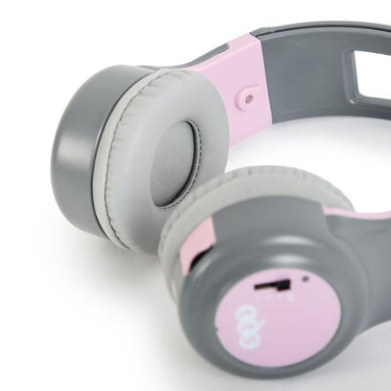 TTS ClassCast headset showing replaceable ear cushions and adjustable volume control, designed for comfortable group listening in school and therapy environments